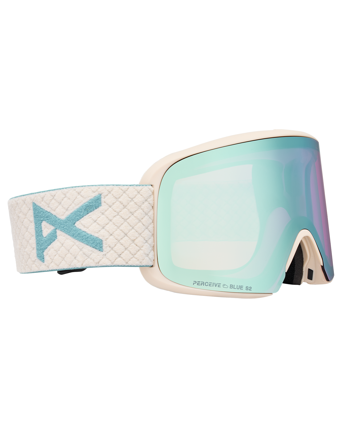 Anon M6S Snow Goggles + Bonus Lens + MFI® Face Mask - Oat/Perceive Variable Blue Unisex Snow Goggles - Trojan Wake Ski Snow