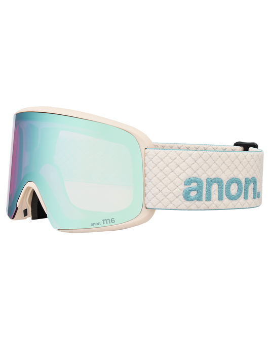 Anon M6S Snow Goggles + Bonus Lens + MFI® Face Mask - Oat/Perceive Variable Blue Unisex Snow Goggles - Trojan Wake Ski Snow