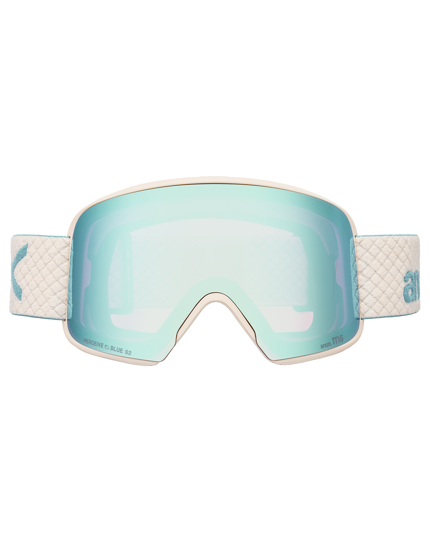 Anon M6S Snow Goggles + Bonus Lens + MFI® Face Mask - Oat/Perceive Variable Blue Unisex Snow Goggles - Trojan Wake Ski Snow