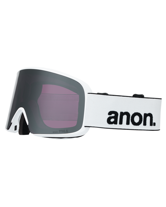 Anon M6S Snow Goggles + Bonus Lens + MFI® Face Mask - White/Perceive Sunny Onyx Unisex Snow Goggles - Trojan Wake Ski Snow