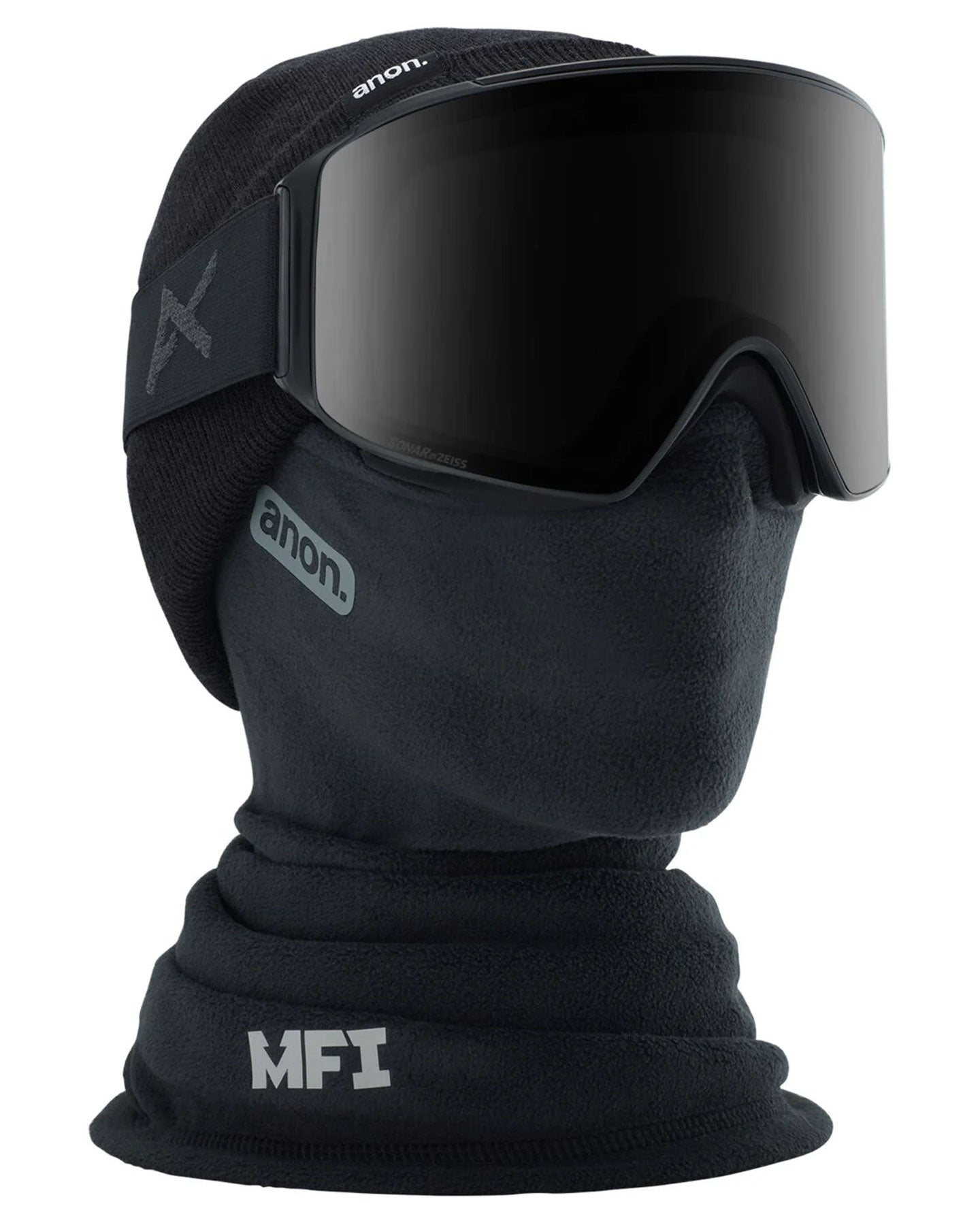 Anon MFI Beanie Neck Warmer - Black Neck Warmers & Face Masks - Trojan Wake Ski Snow