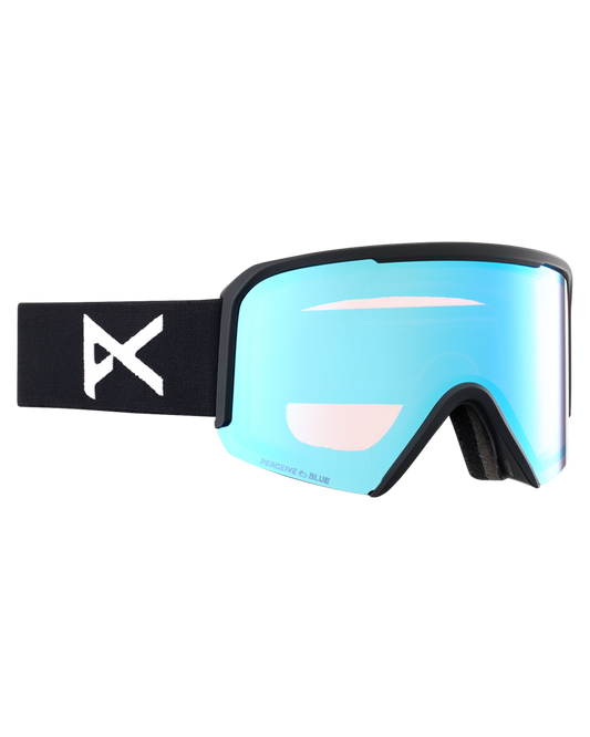 Anon NESA Snow Goggles + Bonus Lens - Black / Perceive Variable Blue Men's Snow Goggles - Trojan Wake Ski Snow