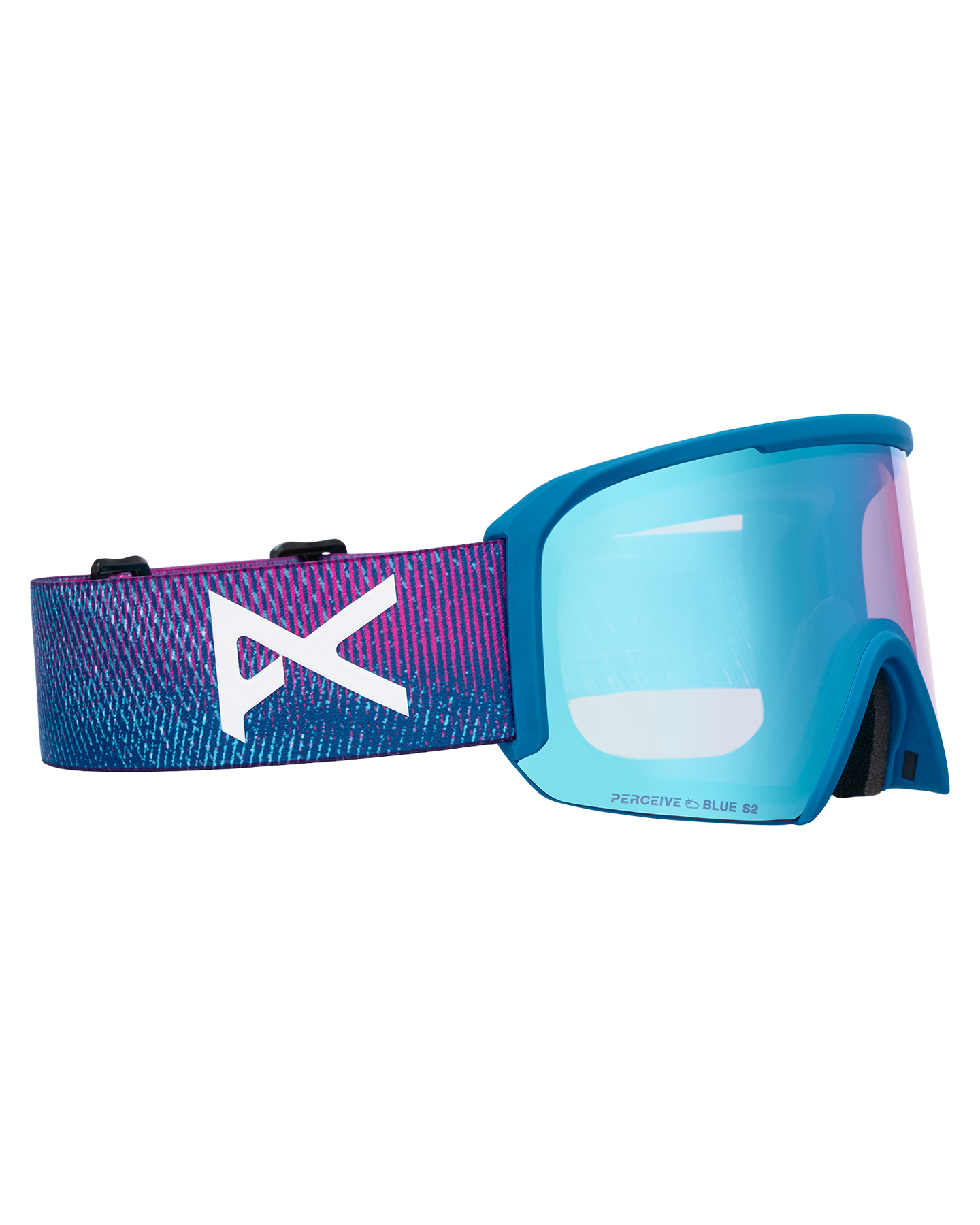 Anon Nesa Snow Goggles + Bonus Lens + MFI® Face Mask - Pink Denim/Perceive Variable Blue Unisex Snow Goggles - Trojan Wake Ski Snow