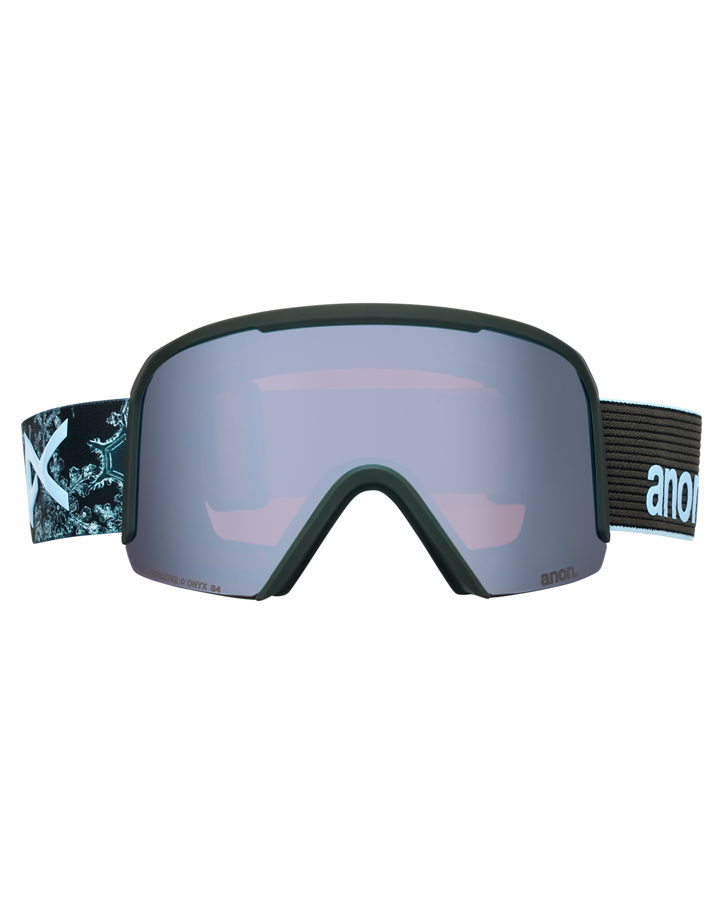 Anon Nesa Snow Goggles + Bonus Lens + MFI® Face Mask - Snow Flurry/Perceive Sunny Onyx Unisex Snow Goggles - Trojan Wake Ski Snow