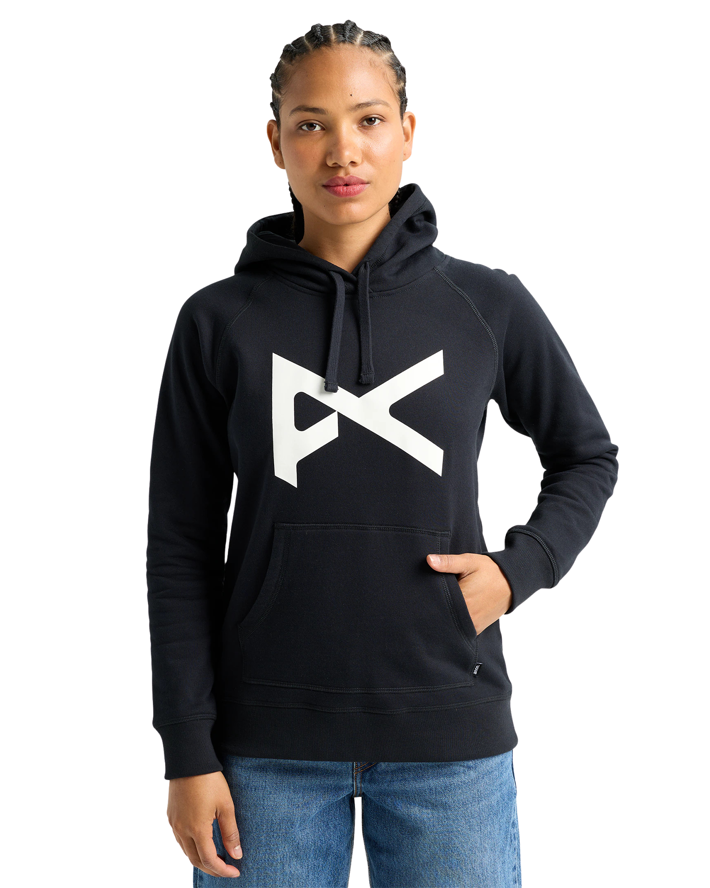 Anon Pullover Hoodie - Black/White Unisex Hoodies - Trojan Wake Ski Snow