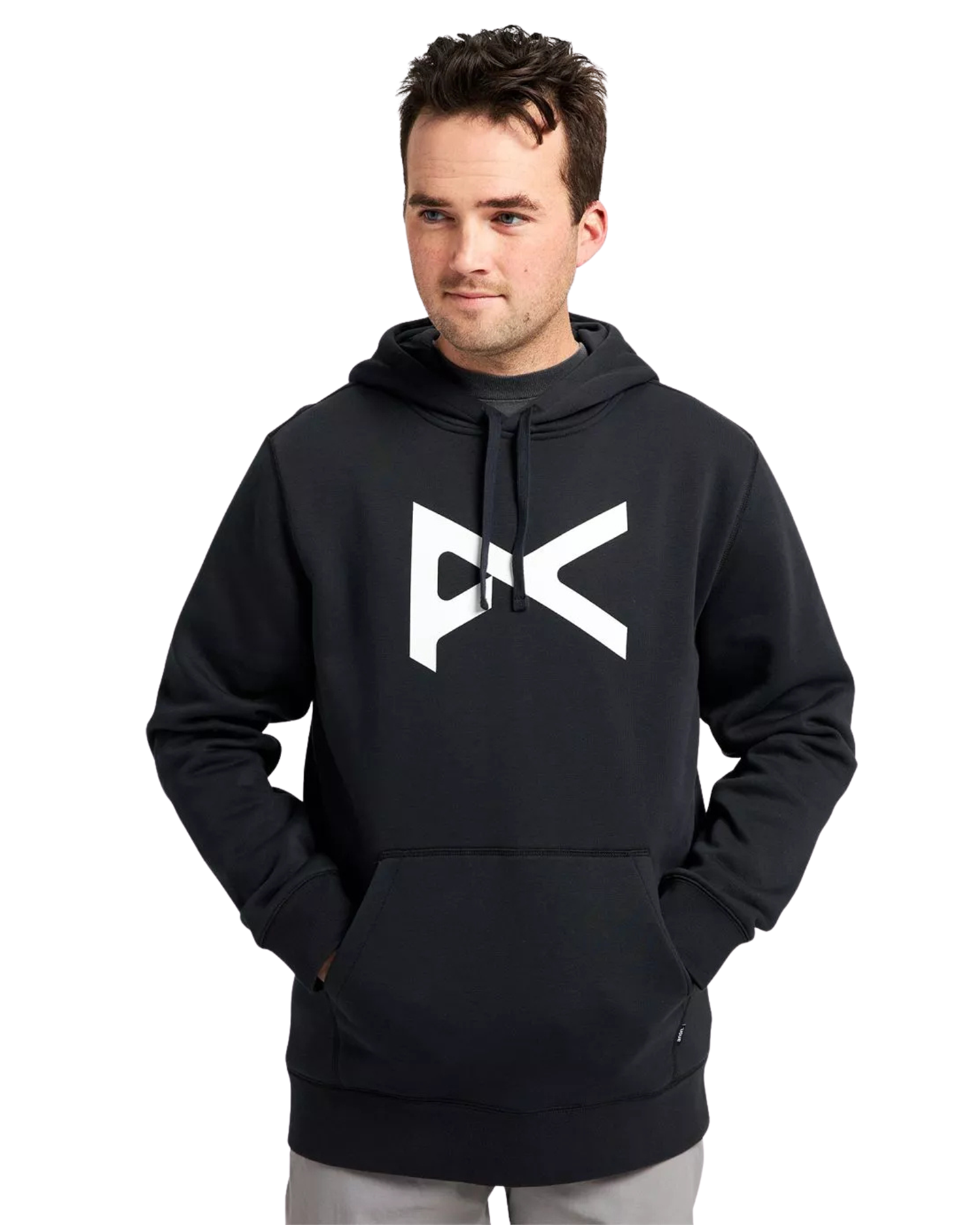 Anon Pullover Hoodie - Black/White Unisex Hoodies - Trojan Wake Ski Snow