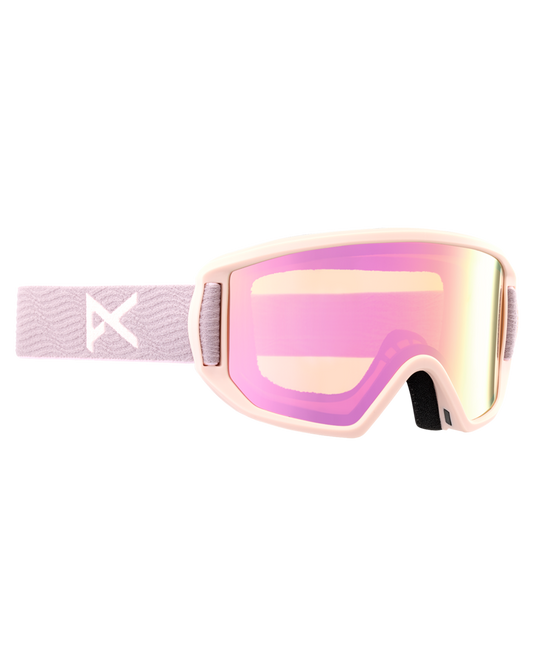 Anon Relapse Jr. Low Bridge Fit Snow Goggles + MFI - Elderberry / Pink Amber Kids' Snow Goggles - Trojan Wake Ski Snow