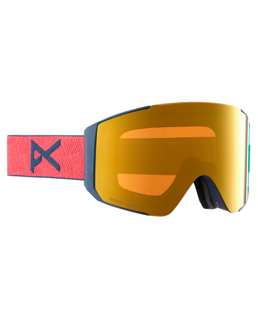 Anon Sync Snow Goggles + Bonus Lens - Coral/Perceive Sunny Bronze Lens Snow Goggles - Mens - Trojan Wake Ski Snow