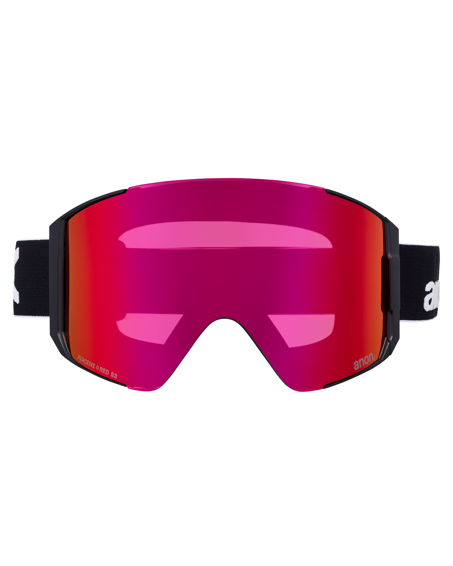 Anon Sync Snow Goggles + Bonus Lens + MFI® Face Mask - Black/Perceive Sunny Red Unisex Snow Goggles - Trojan Wake Ski Snow
