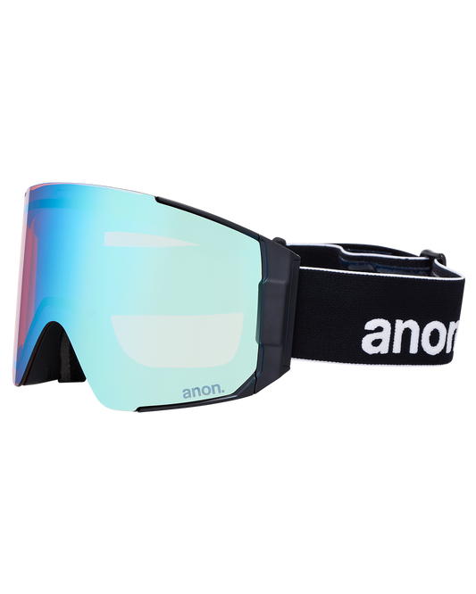 Anon Sync Snow Goggles + Bonus Lens + MFI® Face Mask - Black/Perceive Variable Blue Unisex Snow Goggles - Trojan Wake Ski Snow