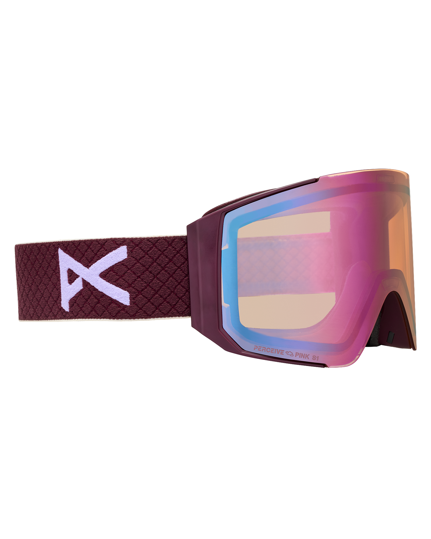Anon Sync Snow Goggles + Bonus Lens + MFI® Face Mask - Deep Cherry/Perceive Cloudy Pink Unisex Snow Goggles - Trojan Wake Ski Snow