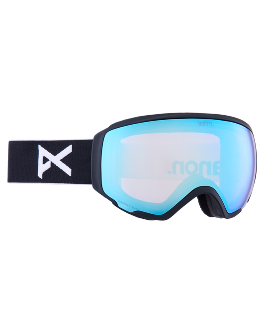 Anon WM1 Snow Goggles + Bonus Lens + MFI - Black / Perceive Variable Blue Women's Snow Goggles - Trojan Wake Ski Snow