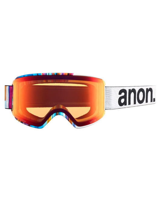 Anon WM3 Low Bridge Fit Snow Goggles + Bonus Lens + MFI - Feelgood / Perceive Sunny Bronze Women's Snow Goggles - Trojan Wake Ski Snow