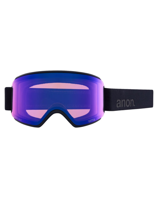 Anon WM3 Low Bridge Fit Snow Goggles + Bonus Lens + MFI - Smoke / Perceive Sunny Onyx Women's Snow Goggles - Trojan Wake Ski Snow