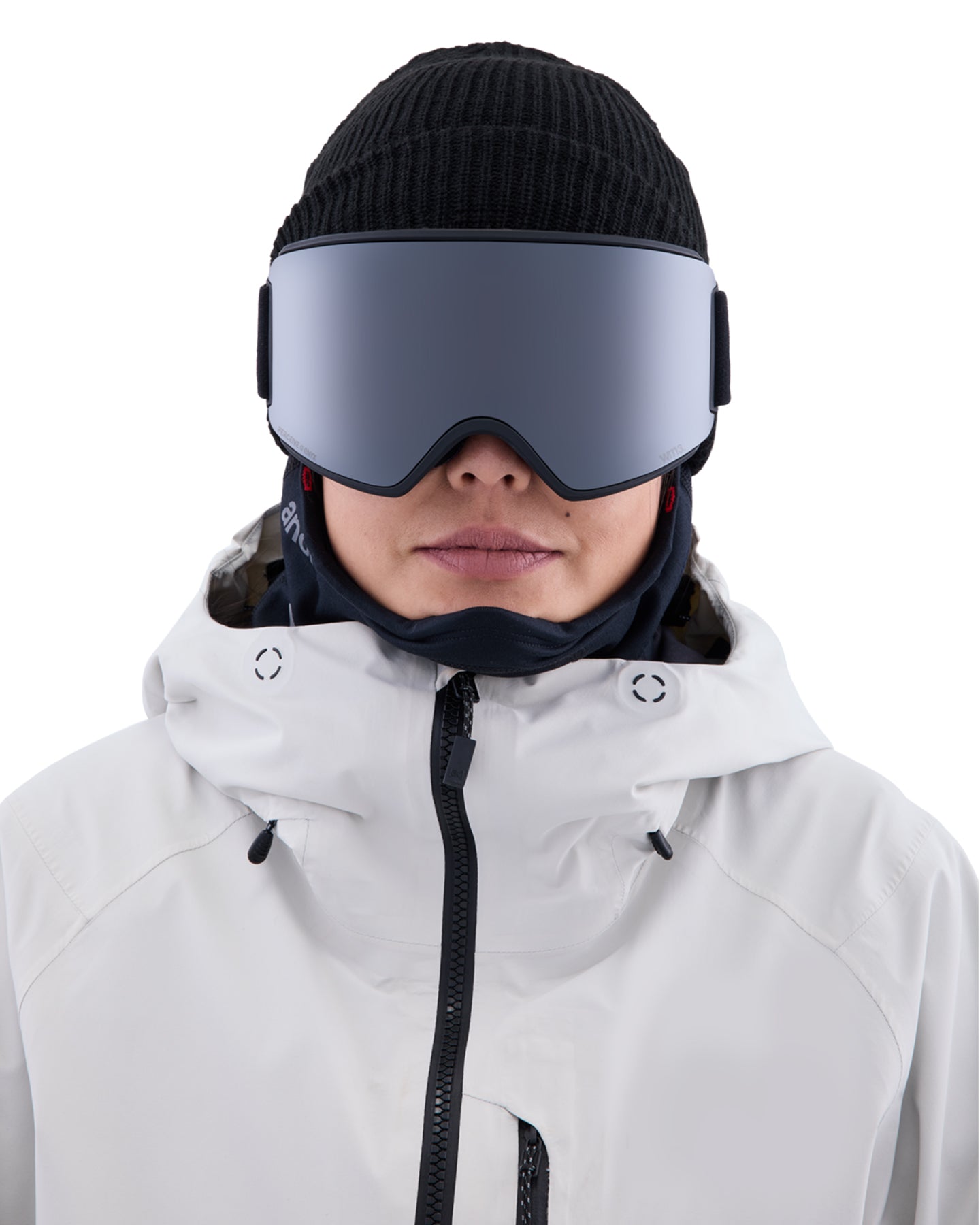 Anon WM3 Low Bridge Fit Snow Goggles + Bonus Lens + MFI - Smoke / Perceive Sunny Onyx Women's Snow Goggles - Trojan Wake Ski Snow