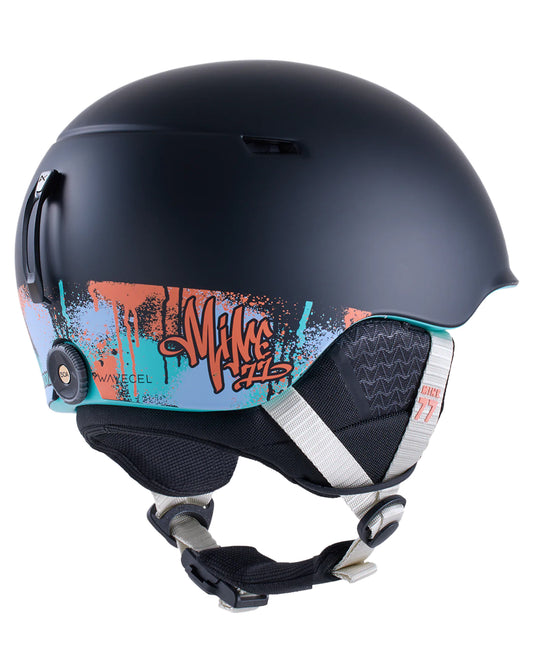 Anon X Mine77 Oslo Wavecel® Snow Helmet - True Black / Robin's Egg - 2024 Snow Helmets - Mens - Trojan Wake Ski Snow