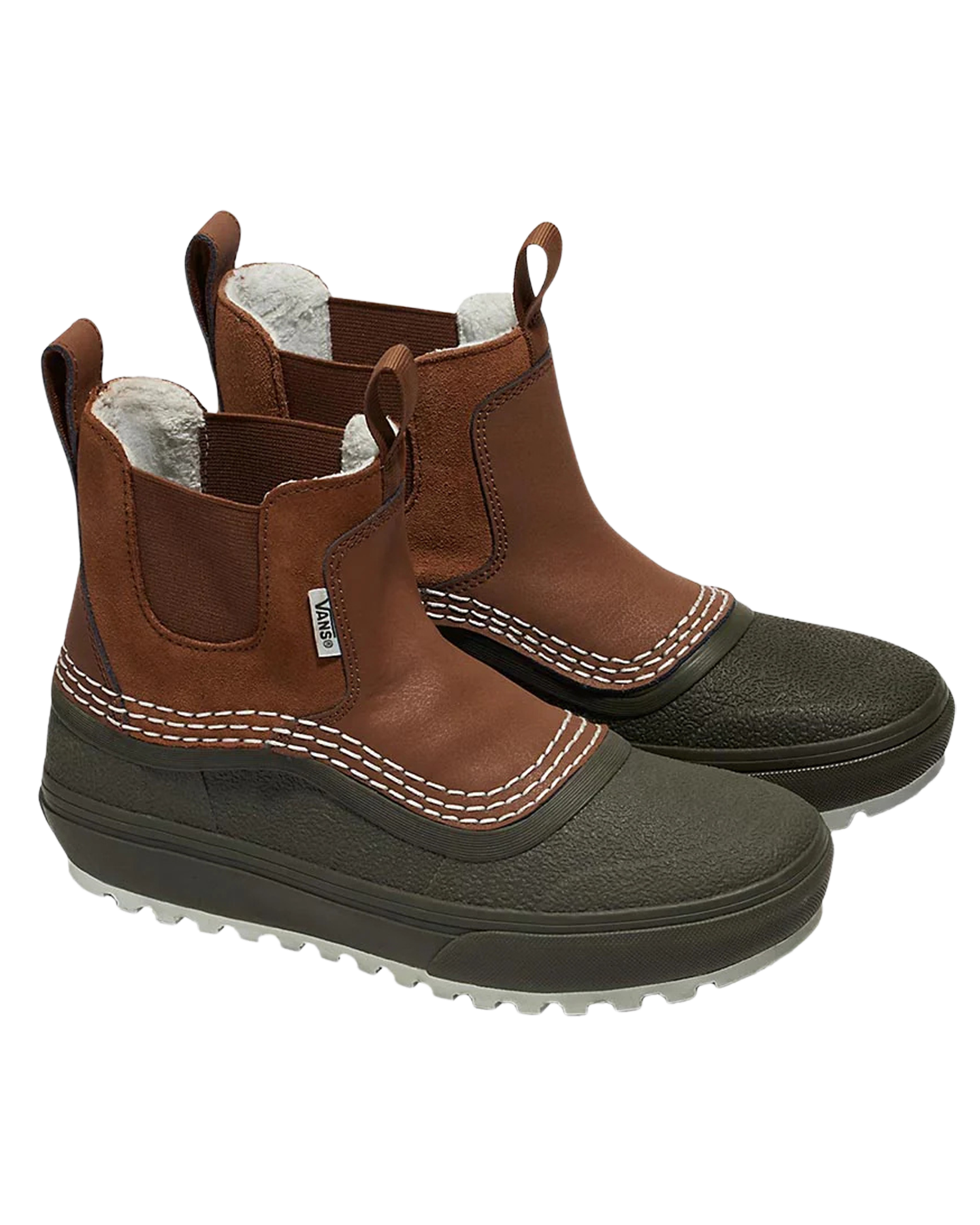 Vans Mte Standard Mid Chelsea Waterproof - Hana Beaman Brown/Green Unisex Apres Boots - Trojan Wake Ski Snow