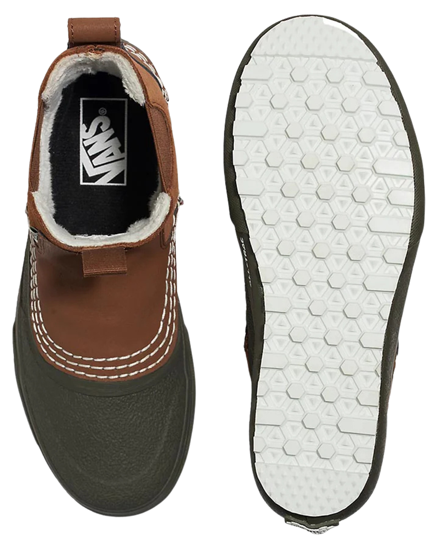 Vans Mte Standard Mid Chelsea Waterproof - Hana Beaman Brown/Green Unisex Apres Boots - Trojan Wake Ski Snow