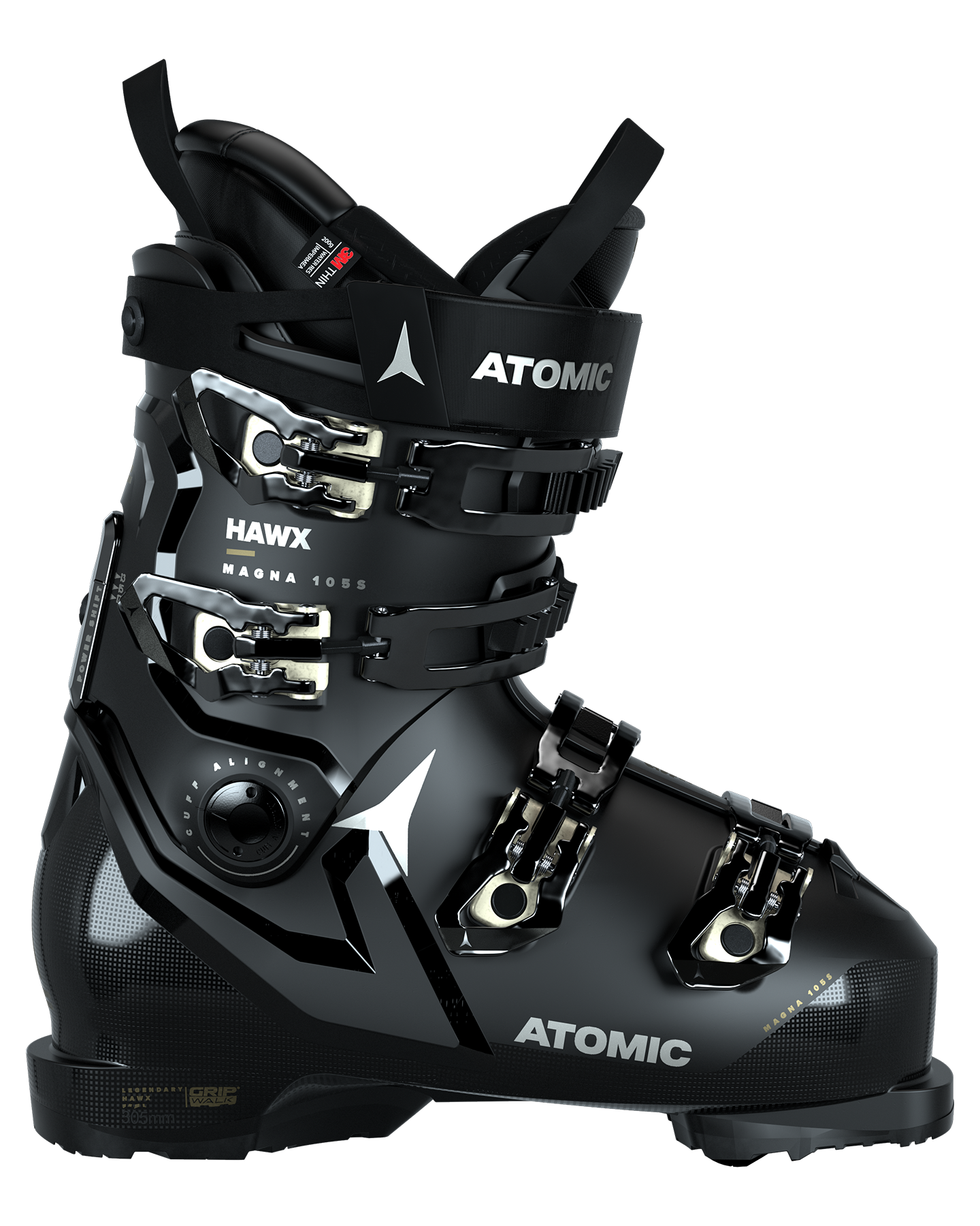 Atomic Hawx Magna 105 S Gw Women's Ski Boots - Black - 2024 Women's Snow Ski Boots - Trojan Wake Ski Snow