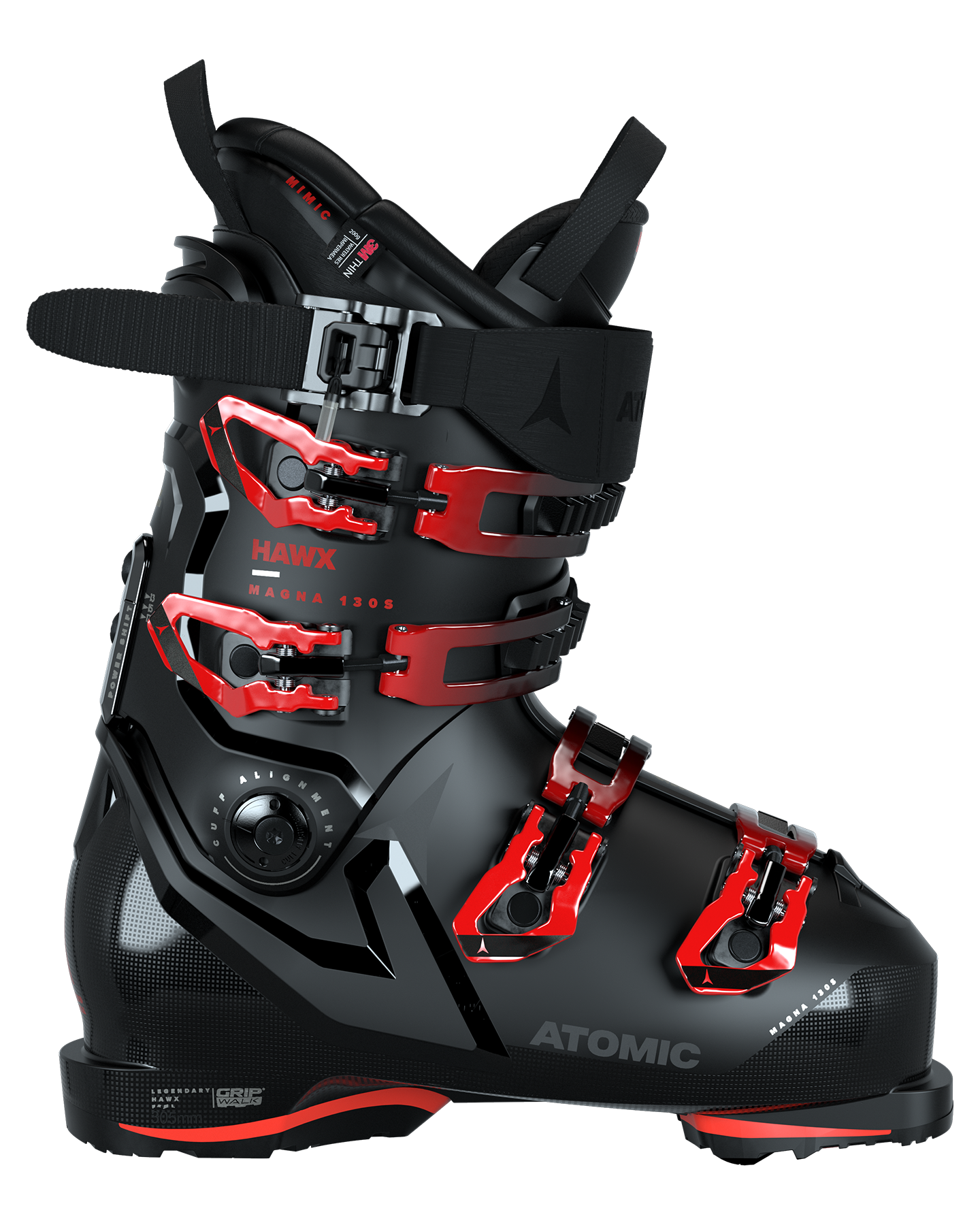 Atomic Hawx Magna 130 S Gw Ski Boots - Black - 2024 Men's Snow Ski Boots - Trojan Wake Ski Snow