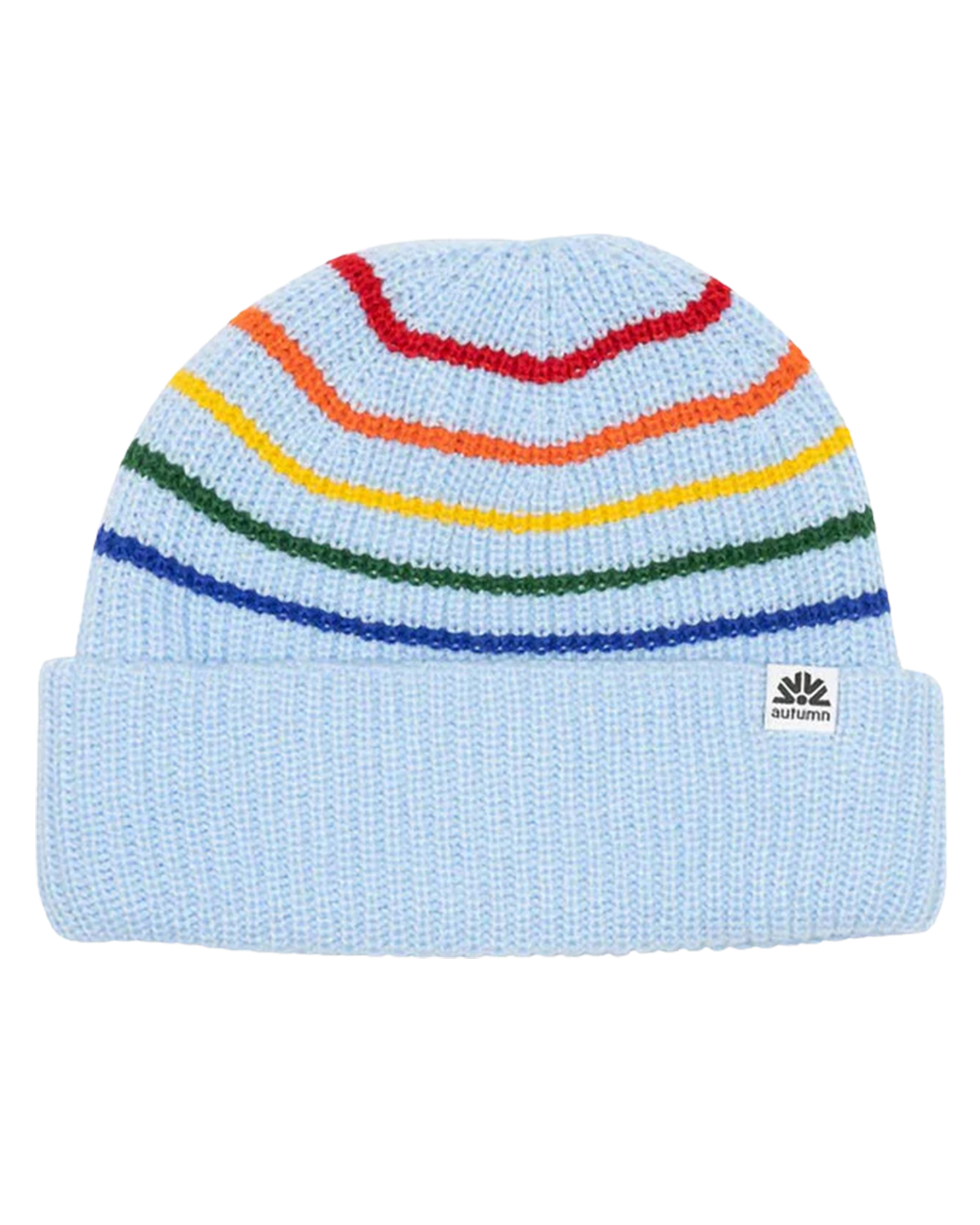 Autumn Retro Beanie - Light Blue Unisex Beanies - Trojan Wake Ski Snow