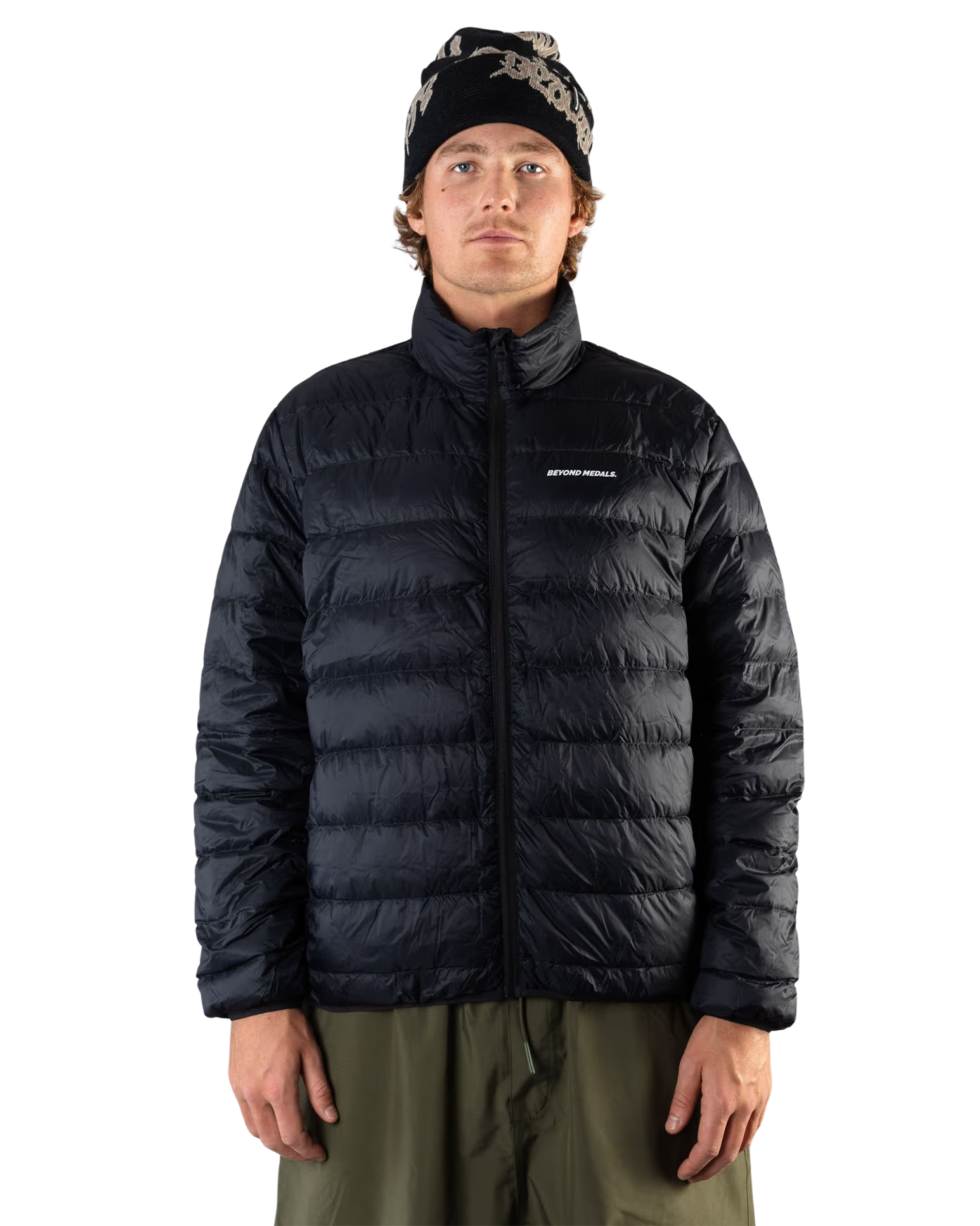 Beyond Medals Packable Down Jacket - Black Unisex Jackets - Trojan Wake Ski Snow
