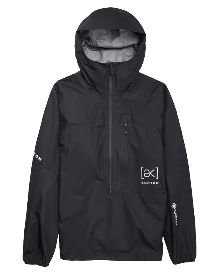 Burton [ak]® Minimalist GORE-TEX 3L Rain Anorak - True Black - 2023 Men's Snow Jackets - Trojan Wake Ski Snow