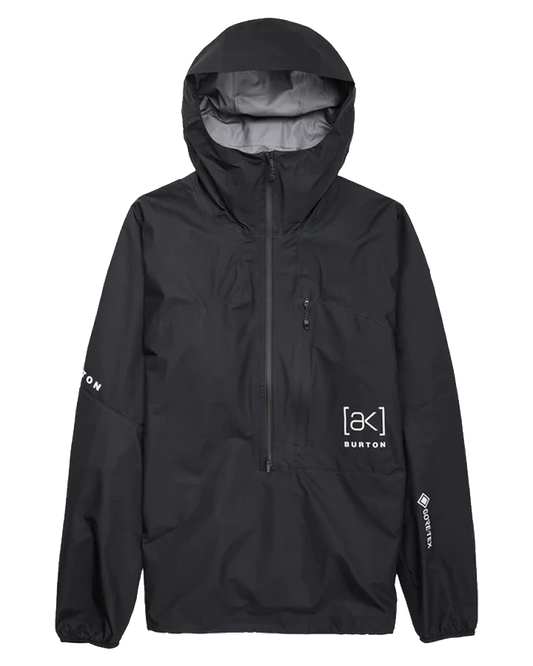 Burton [ak]® Minimalist GORE-TEX 3L Rain Anorak - True Black - 2023 Men's Snow Jackets - Trojan Wake Ski Snow