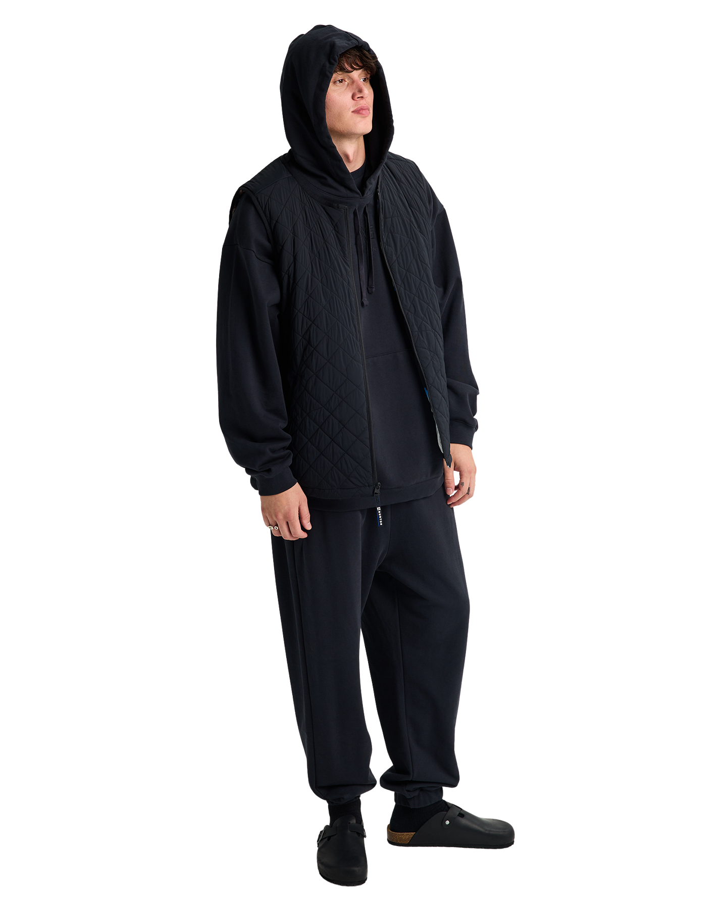 Burton x Analog Pinball Insulated Vest - True Black Unisex Jackets - Trojan Wake Ski Snow