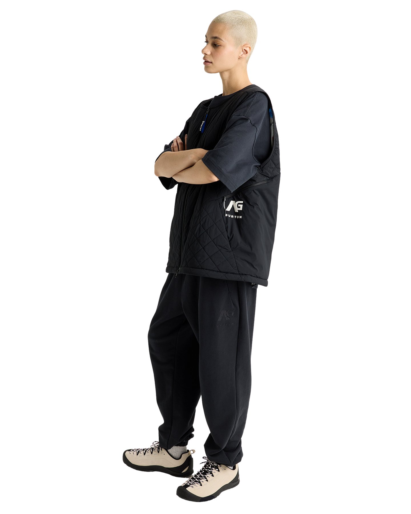 Burton x Analog Pinball Insulated Vest - True Black Unisex Jackets - Trojan Wake Ski Snow