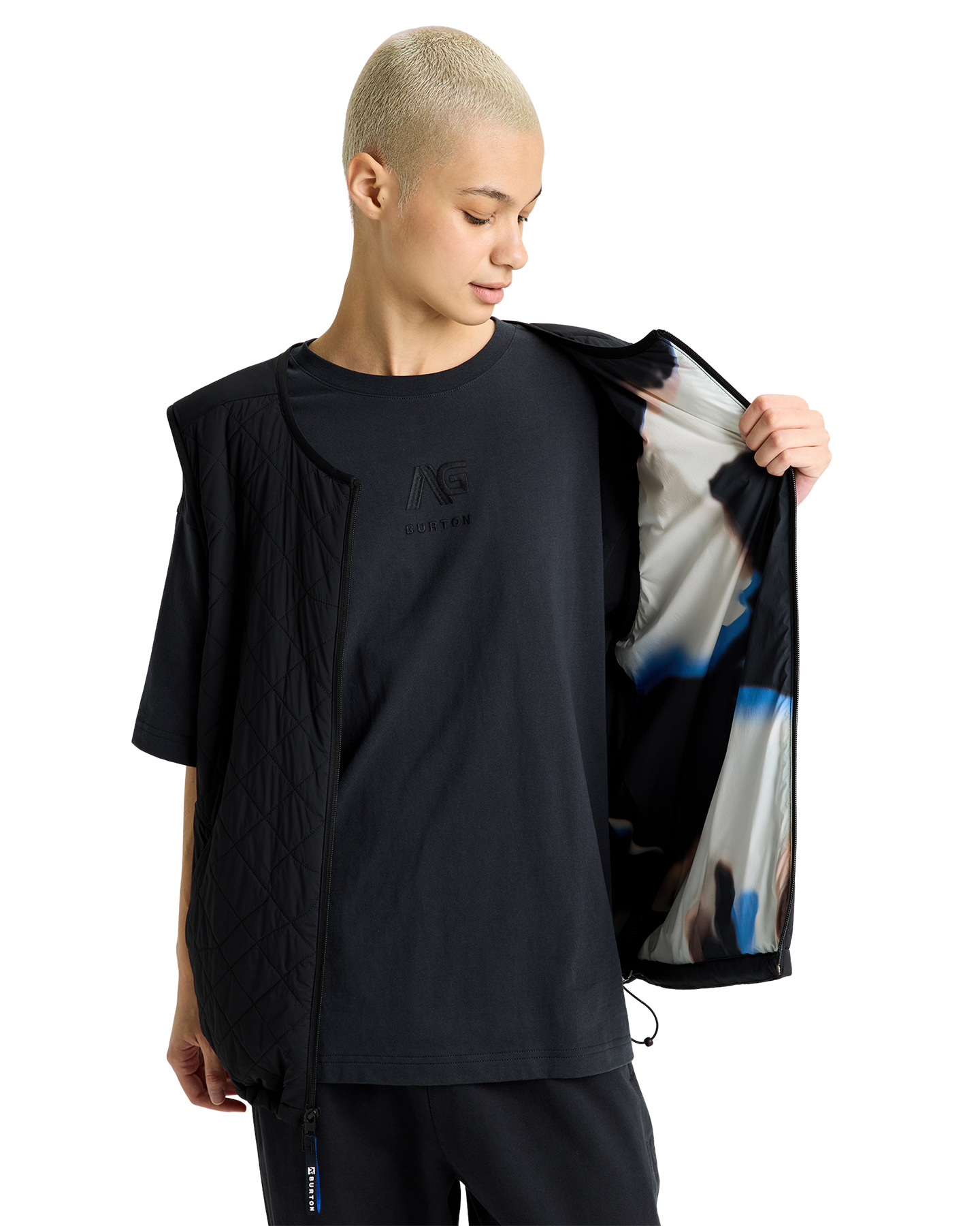 Burton x Analog Pinball Insulated Vest - True Black Unisex Jackets - Trojan Wake Ski Snow