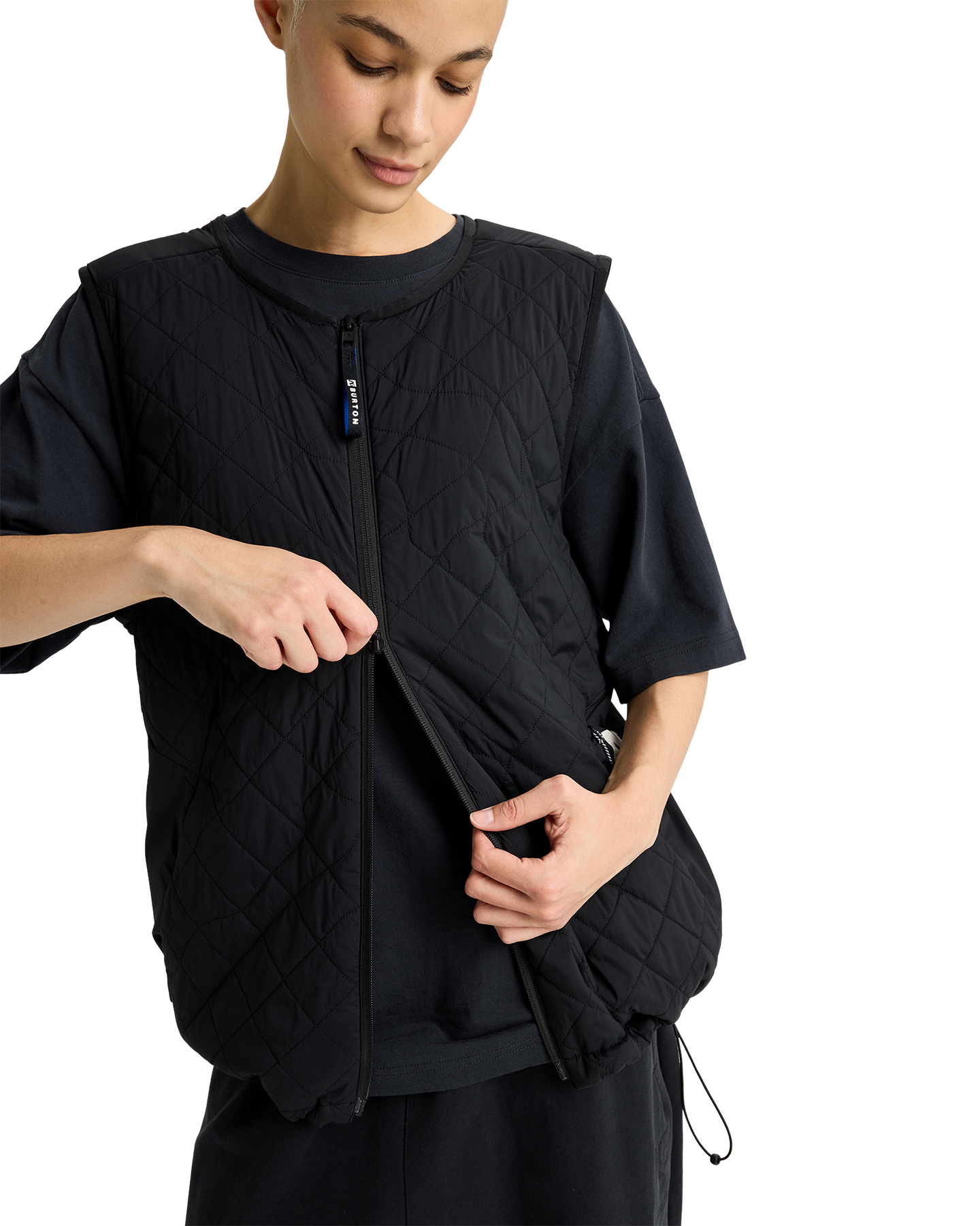 Burton x Analog Pinball Insulated Vest - True Black Unisex Jackets - Trojan Wake Ski Snow