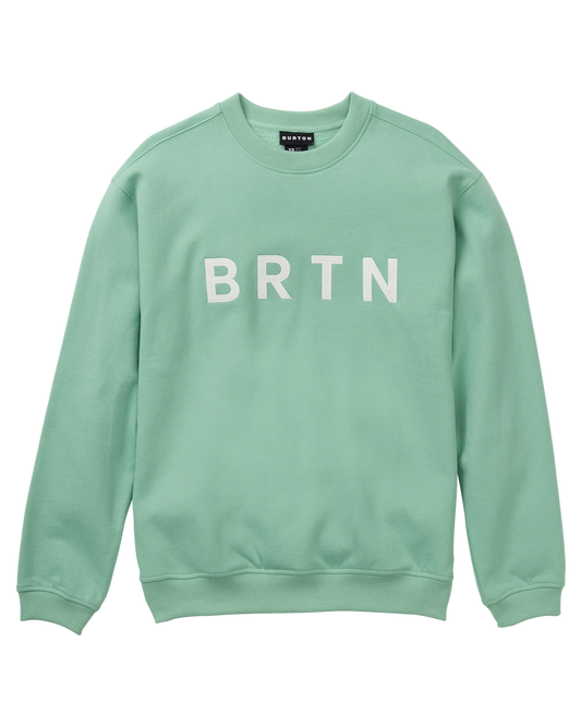 Burton BRTN Crewneck Sweatshirt - Soft Sage Unisex Crewnecks - Trojan Wake Ski Snow