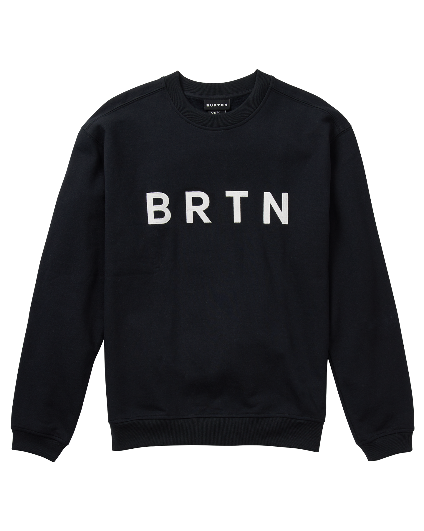 Burton BRTN Crewneck Sweatshirt - True Black Unisex Crewnecks - Trojan Wake Ski Snow