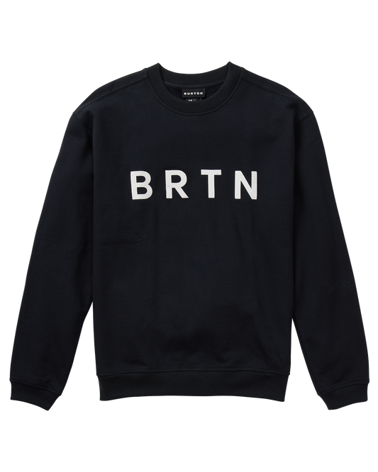 Burton BRTN Crewneck Sweatshirt - True Black Unisex Crewnecks - Trojan Wake Ski Snow