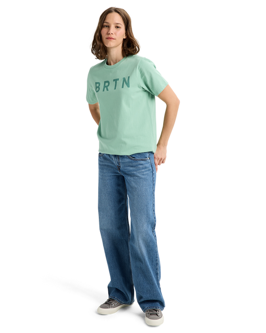 Burton BRTN Short Sleeve T-Shirt - Soft Sage Unisex S/S Tees - Trojan Wake Ski Snow