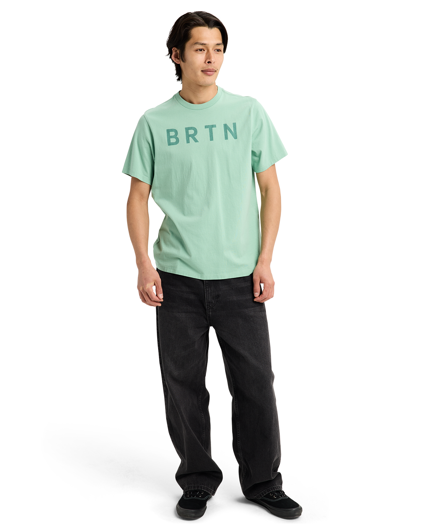 Burton BRTN Short Sleeve T-Shirt - Soft Sage Unisex S/S Tees - Trojan Wake Ski Snow