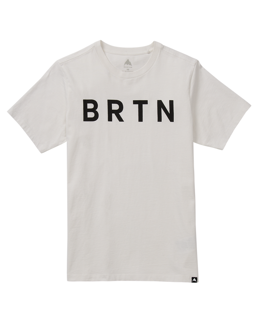 Burton BRTN Short Sleeve T-Shirt - Stout White Unisex S/S Tees - Trojan Wake Ski Snow