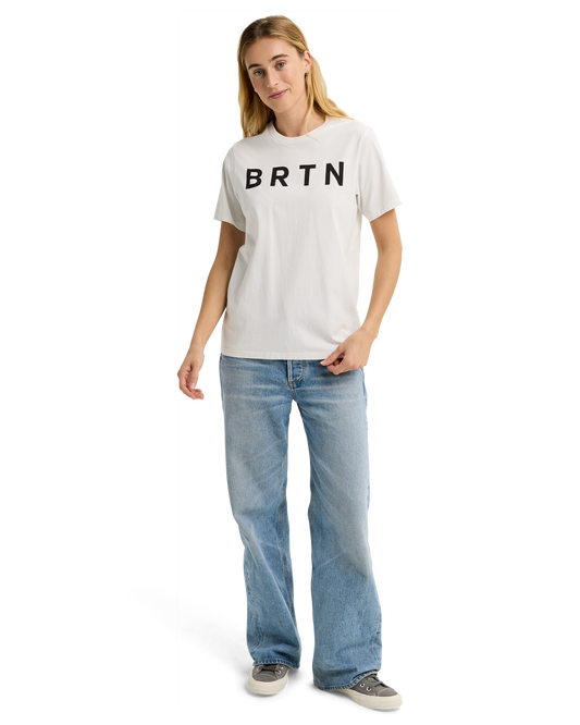 Burton BRTN Short Sleeve T-Shirt - Stout White Unisex S/S Tees - Trojan Wake Ski Snow