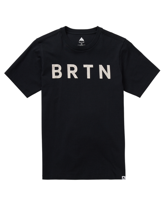 Burton BRTN Short Sleeve T-Shirt - True Black Unisex S/S Tees - Trojan Wake Ski Snow