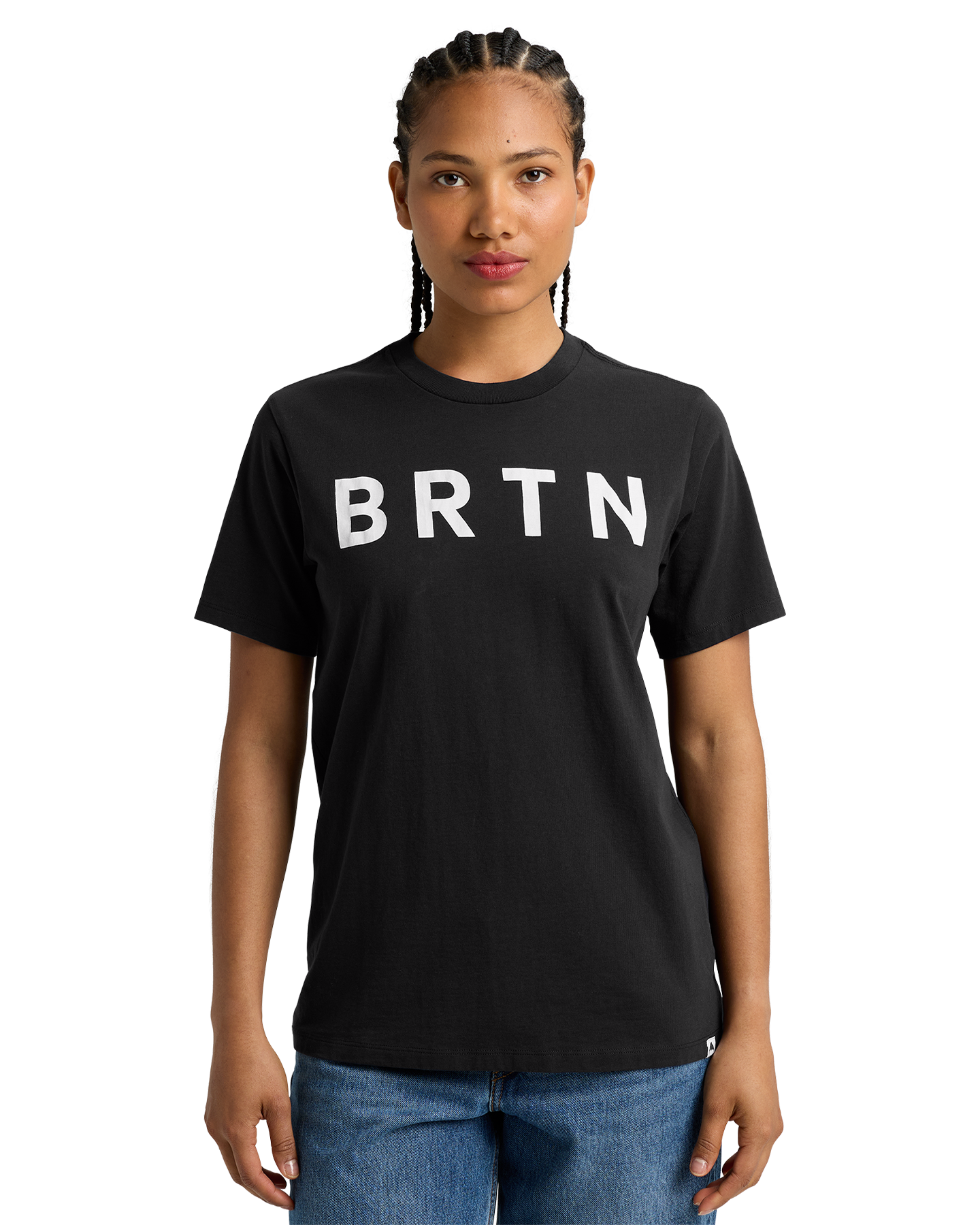 Burton BRTN Short Sleeve T-Shirt - True Black Unisex S/S Tees - Trojan Wake Ski Snow