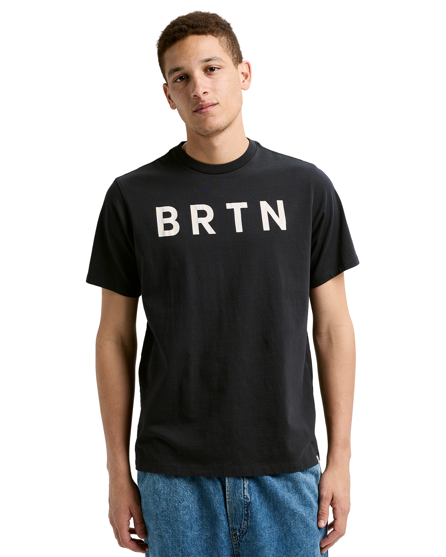 Burton BRTN Short Sleeve T-Shirt - True Black Unisex S/S Tees - Trojan Wake Ski Snow
