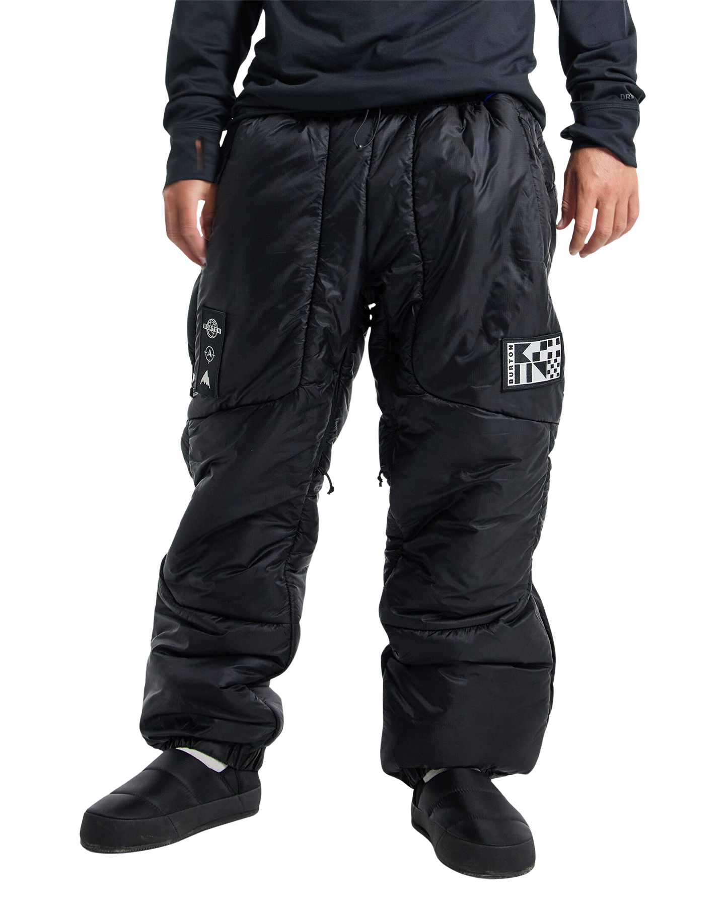 Burton Daybeacon Expedition Puffy Snow Pants - True Black Unisex Snow Pants - Trojan Wake Ski Snow