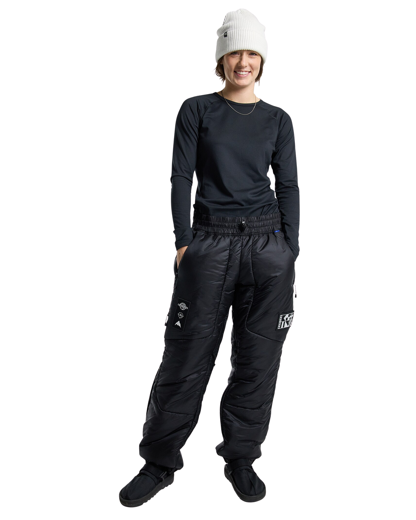 Burton Daybeacon Expedition Puffy Snow Pants - True Black Unisex Snow Pants - Trojan Wake Ski Snow