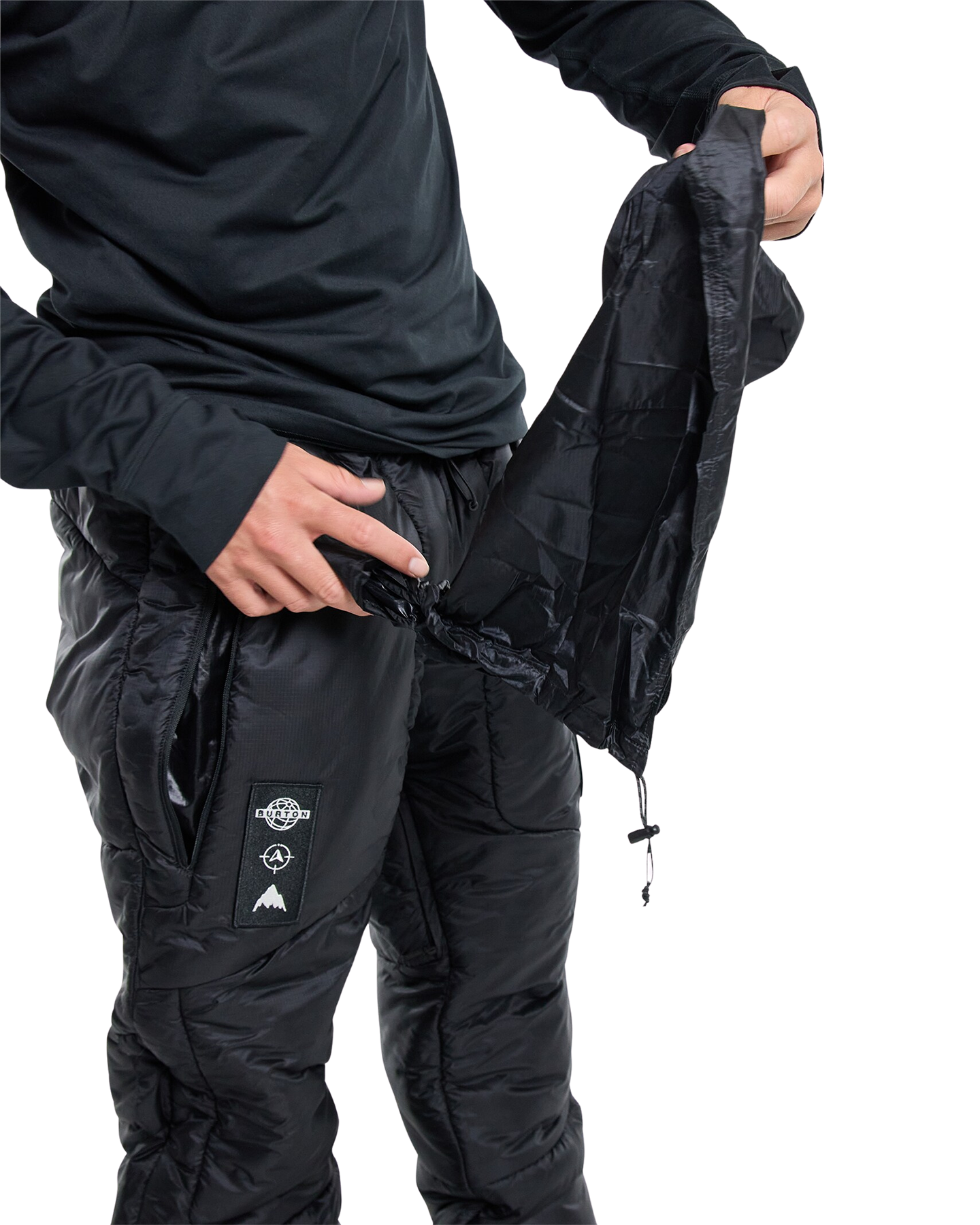 Burton Daybeacon Expedition Puffy Snow Pants - True Black Unisex Snow Pants - Trojan Wake Ski Snow