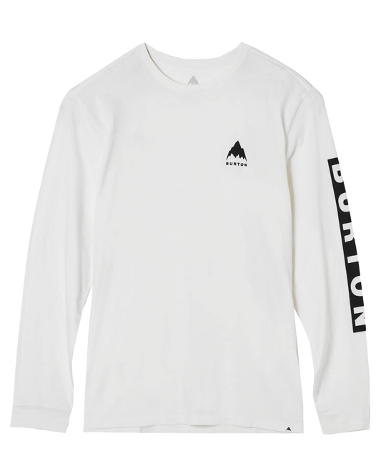 Burton Elite Long Sleeve T-Shirt - Stout White Unisex L/S Tees - Trojan Wake Ski Snow
