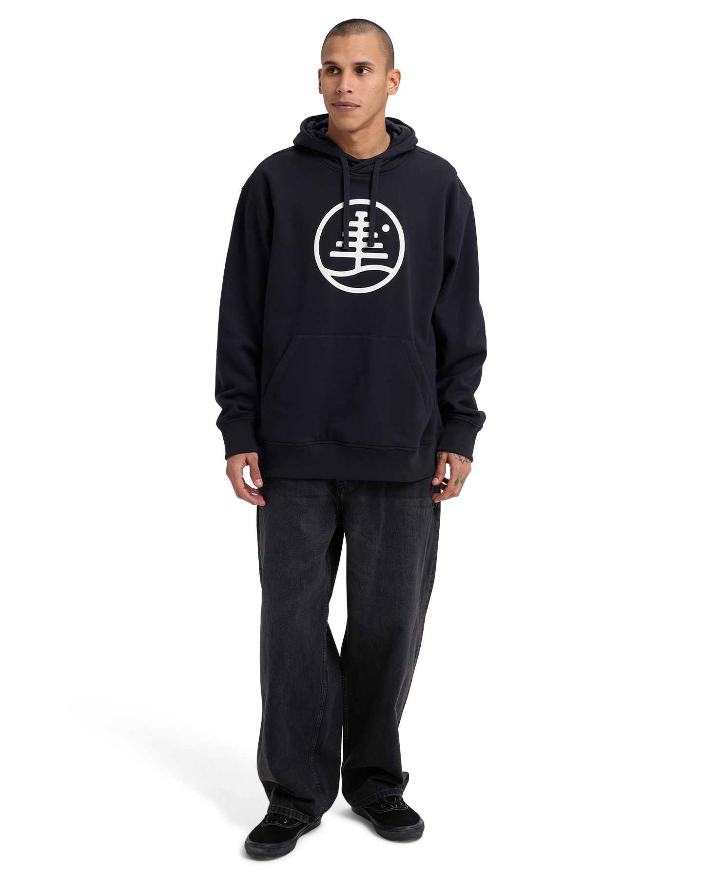 Burton Family Tree Pullover Hoodie - True Black Unisex Hoodies - Trojan Wake Ski Snow