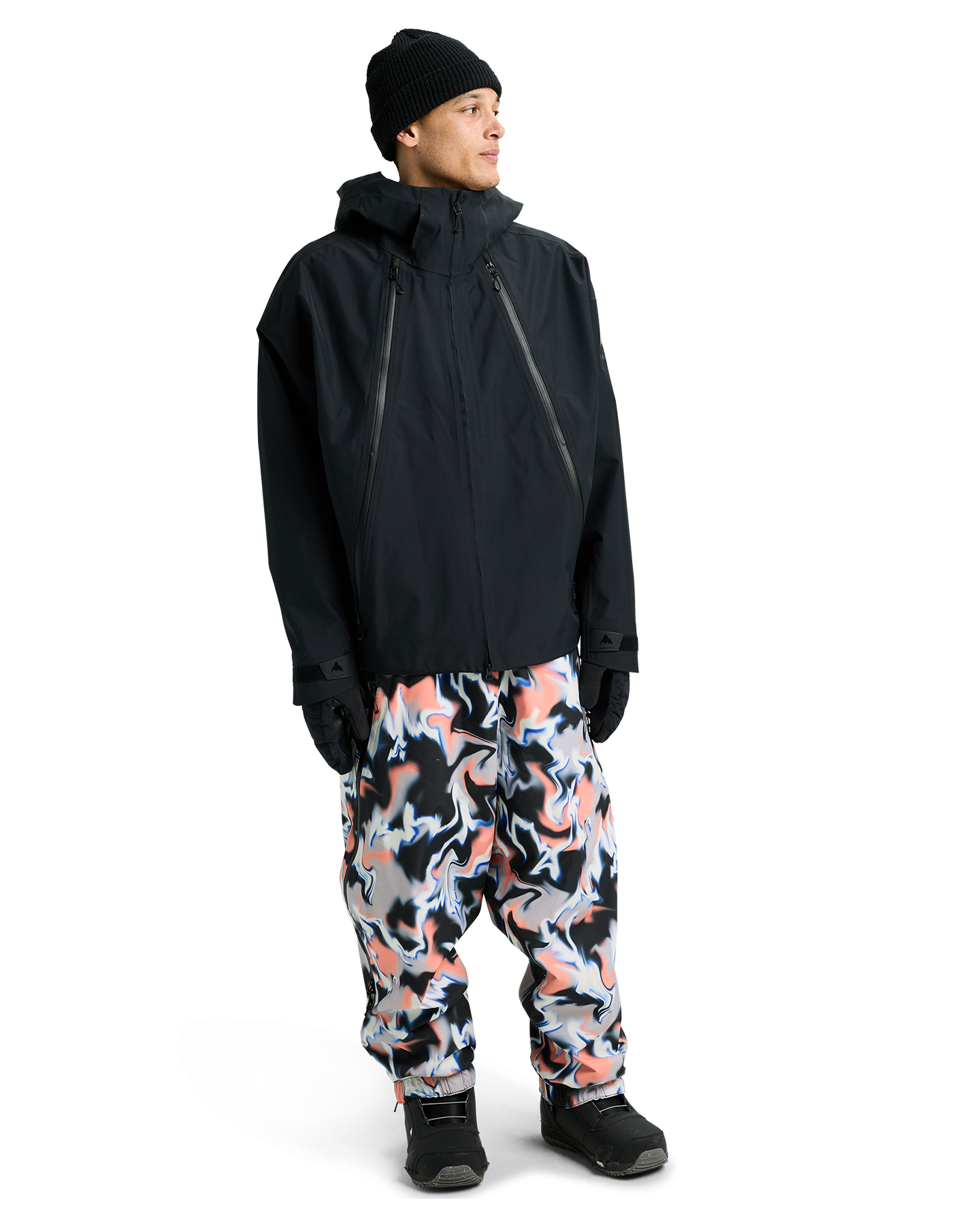 Burton Futuretrst 3L Snow Jacket - True Black Unisex Snow Jackets - Trojan Wake Ski Snow