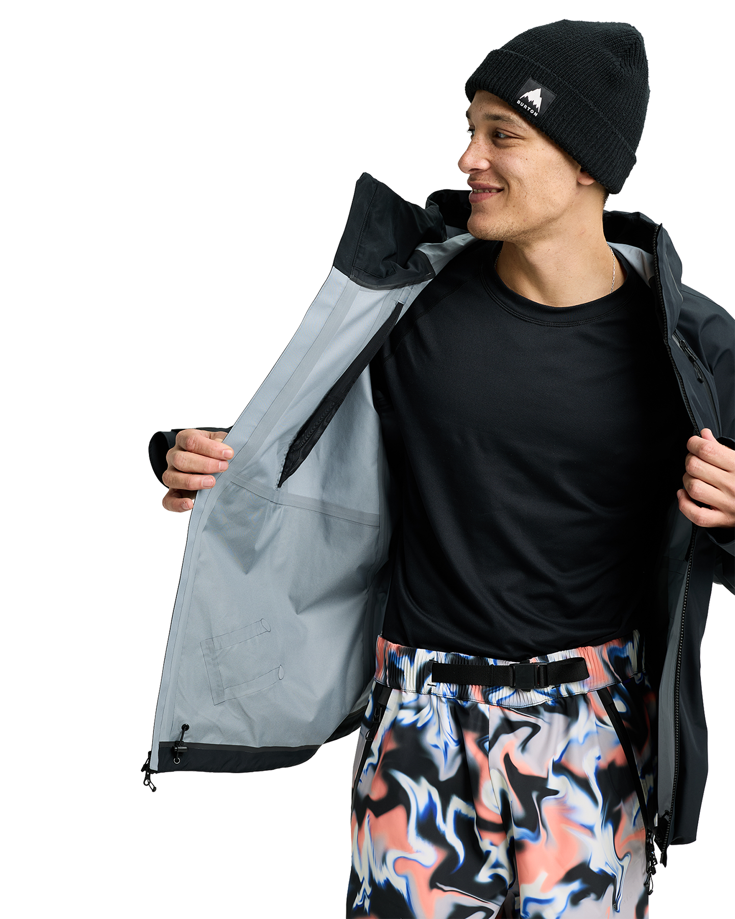 Burton Futuretrst 3L Snow Jacket - True Black Unisex Snow Jackets - Trojan Wake Ski Snow