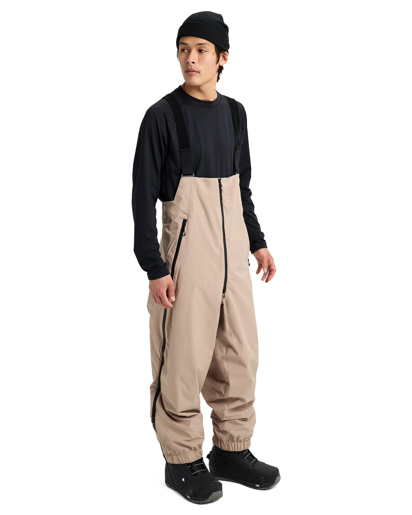 Burton Futuretrust 2L Snow Bib Pants - Summit Taupe Unisex Snow Bibs - Trojan Wake Ski Snow
